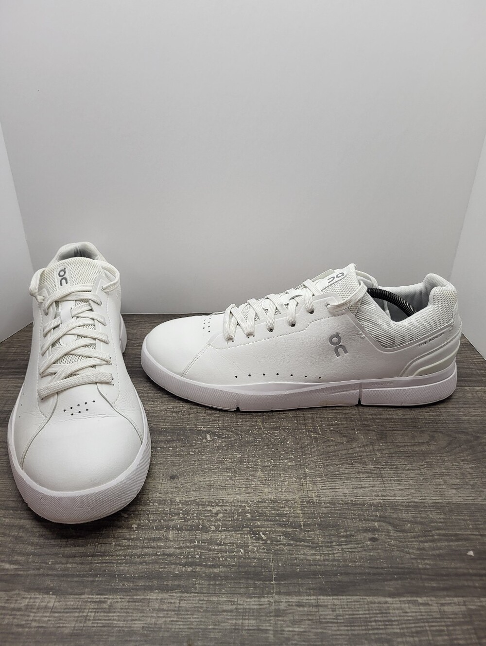 On The Roger Federer Advantage 2 White Shoes Sneakers Mens Size 12